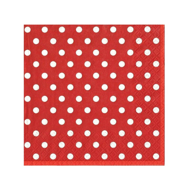 servetele pentru decoupage rosu cu buline 1 buc ro mxhslog038303