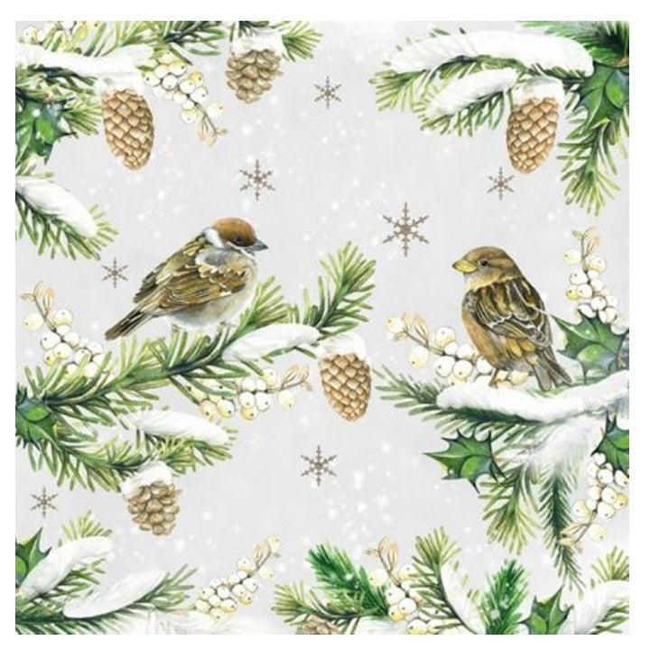 servetele pentru decoupage sparrows in snow 1 buc ro mxh33314740