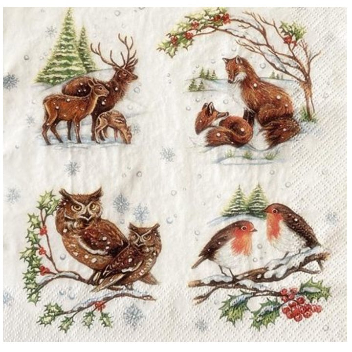 servetele pentru decoupage winter animals 1 buc ro mxhsdgw016701