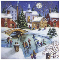servetele pentru decoupage winterly ice skating 1 buc ro mxh310668