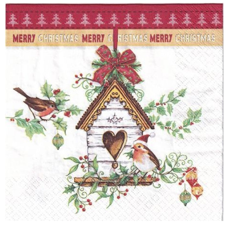servetele pentru decoupage xmas bird house 1 buc ro mxhslgw021001