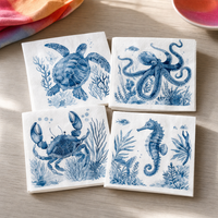 Șervețele pentru decupaj cu motive marine – Set 4 buc – toate motivele