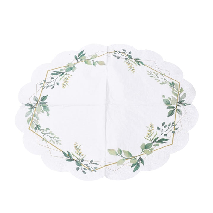 servetele rotunde pentru decoupage leaves frame 1 buc ro mxhsdr127800