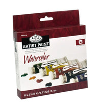 set acuarele in cutie de carton 6 x 21 ml ro rlgwat21 6