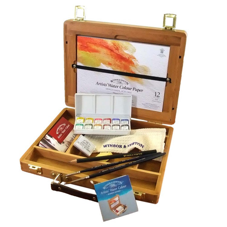 set acuarele profesionale winsor newton bamboo box ro wnn0190693