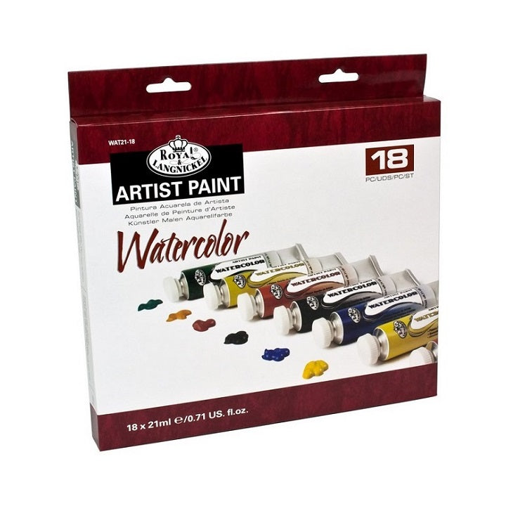 set acuarele royal langnickel 18x21 ml ro rlgwat21 18