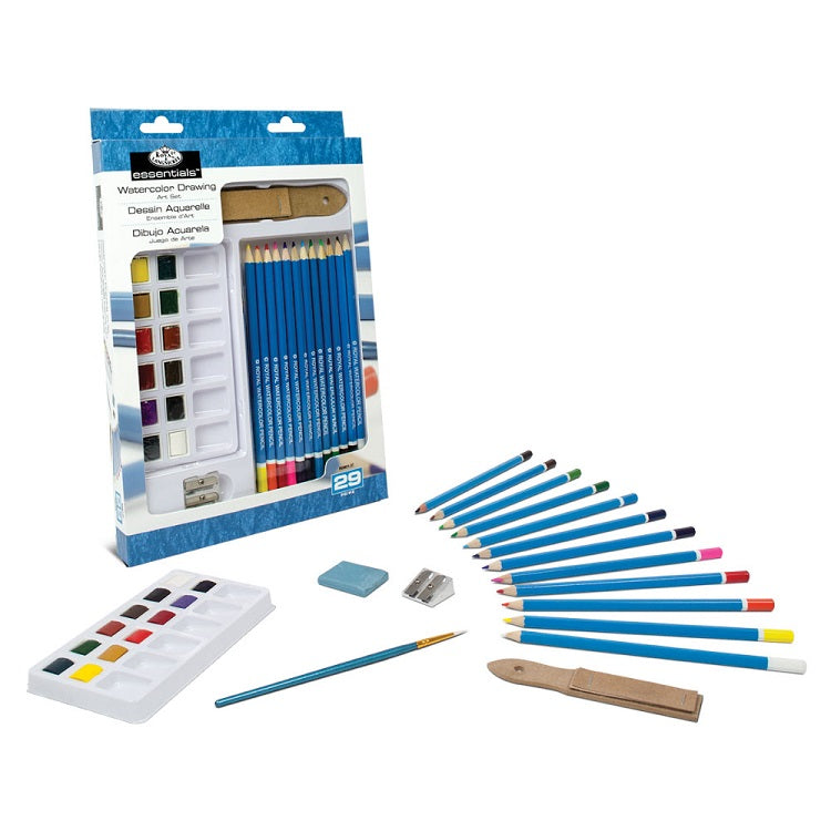 set acuarele royal langnickel essentials 29 piese ro rlgrd831