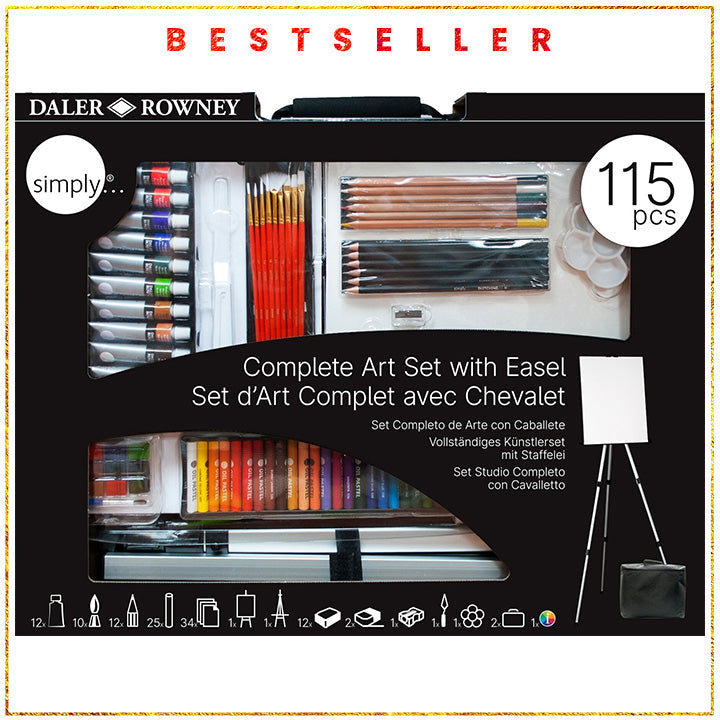 set artistic daler rowney cu sevalet ro dlr196500604