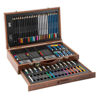 set artistic mixed media in servieta de lemn 91 buc ro rmsar0917 21gea