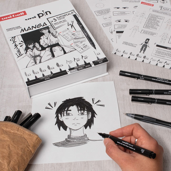 set cadou uni pin manga starter case ro unip302422029