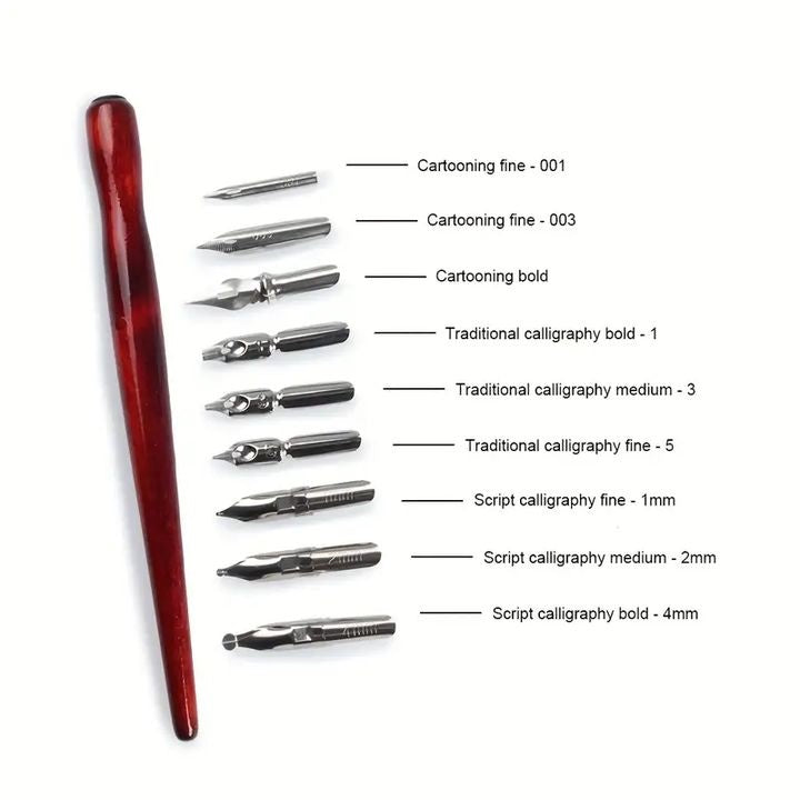 set caligrafie 10 buc ro calhy m