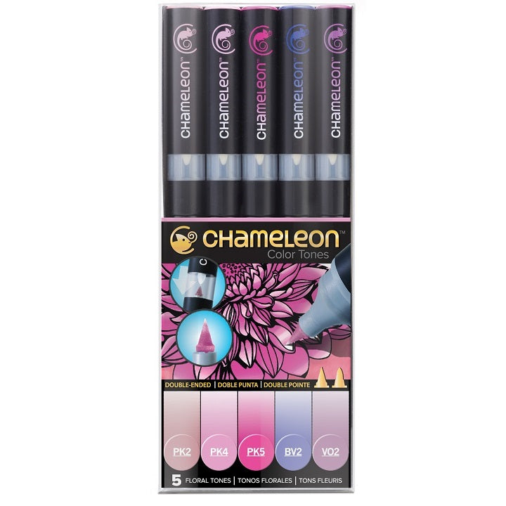 set carioci chameleon 5 buc floral tones ro hmdct0512