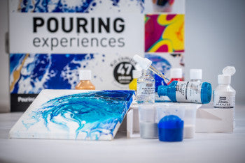 Set complet Pebeo pentru pouring – 47 piese