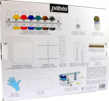 Set complet Pebeo pentru pouring – 47 piese