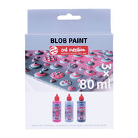 set creativ art creation blob paint roz 3 x 80 ml ro rtl428900001