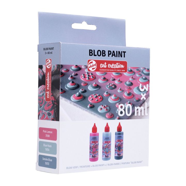 set creativ art creation blob paint roz 3 x 80 ml ro rtl428900001