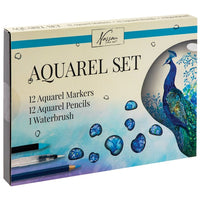 set creativ de acuarela 25 buc