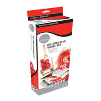 set creativ de culori ulei si sevalet daler rowney simply 40 piese ro dlr118500201