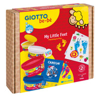 Set creativ GIOTTO be-bè My Little Feet pentru amprente de mâini și picioare – 5 buc