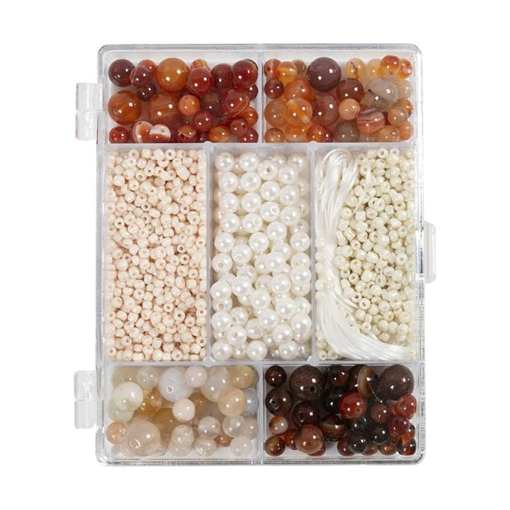 set creativ pentru confectionarea bijuteriilor mix brown ro cch977792