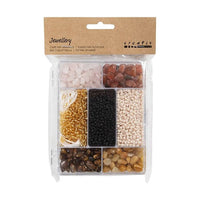 set creativ pentru confectionarea bijuteriilor mix brown black ro cch977789