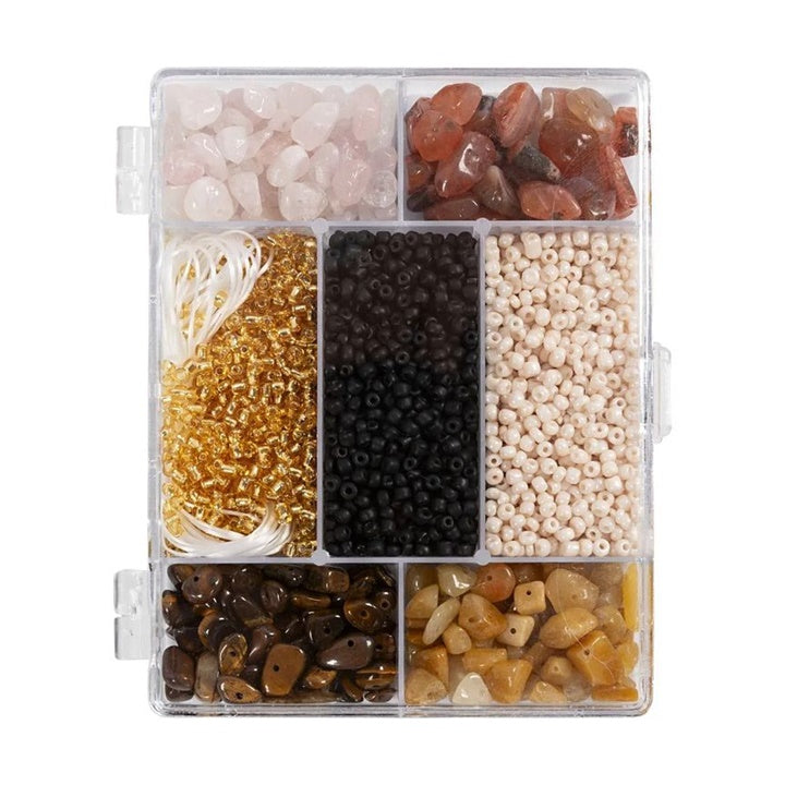 set creativ pentru confectionarea bijuteriilor mix brown black ro cch977789