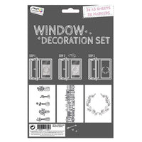set creativ pentru decorarea ferestrelor 6 buc