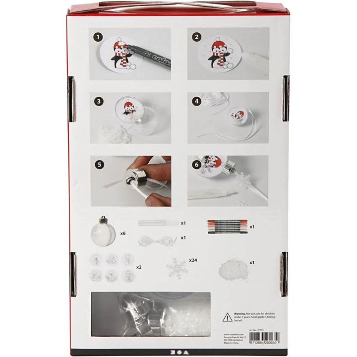 set creativ pentru fabricarea globurilor de craciun
