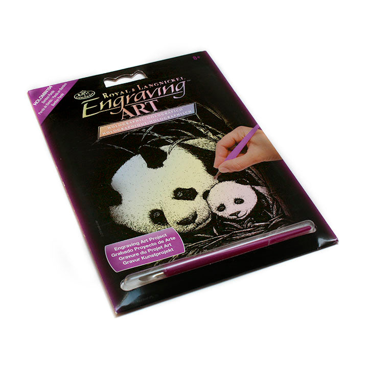 set creativ pentru gravura panda ro rlgholomin 104