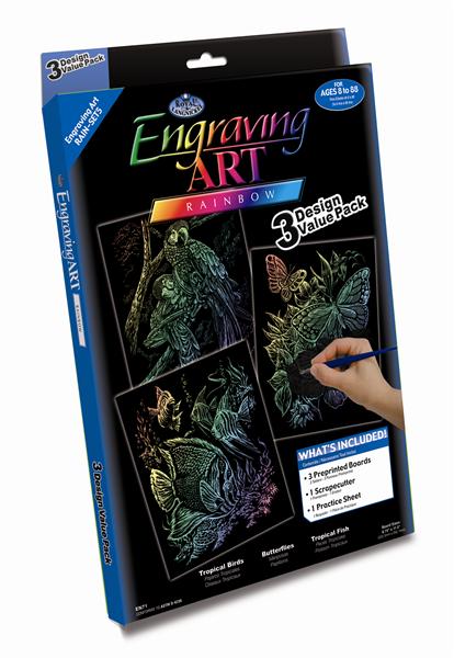 set creativ pentru linogravura engraving 3 sheme ro rlgrain set5