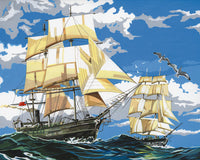 set creativ pentru pictura pe panza sailboat ro rlgpcl 1