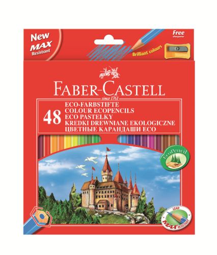 set creioane colorate eco castell 48 culori ro fbc120148