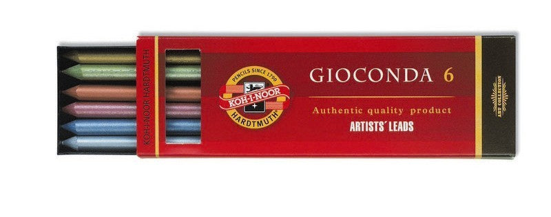 set creioane colorate metalic gioconda 6 piese ro khn4380000001pk