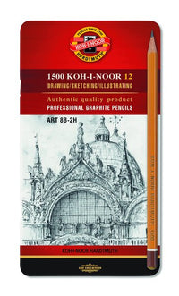set creioane grafice art koh i noor set 12 piese ro khn1502 12