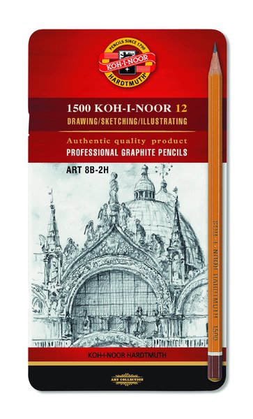 set creioane grafice art koh i noor set 12 piese ro khn1502 12