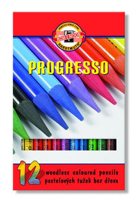 set creioane pastel progresso 12 piese ro khn8756