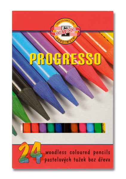 set creioane pastel progresso 24 piese ro khn8758