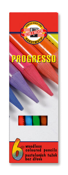 set creioane pastel progresso 6 piese ro khn8755