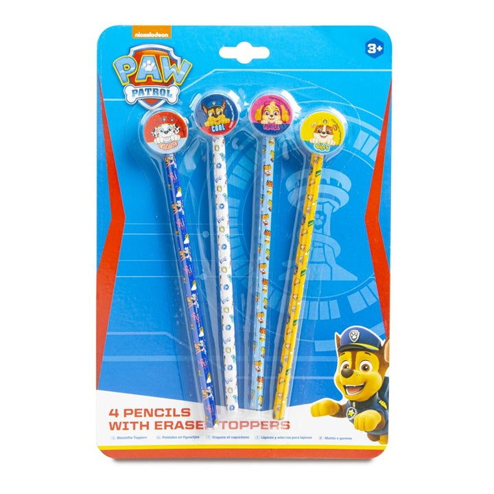 set creioane paw patrol 4 buc