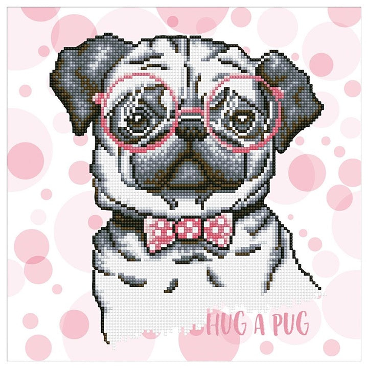 set cu margele diamond painting pug 35 x 35 ro cch74925