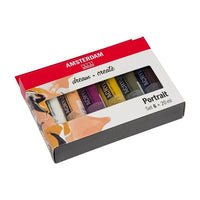 set culori acrilice amsterdam dream and create portrait 6 x 20 ml ro rtl17820502