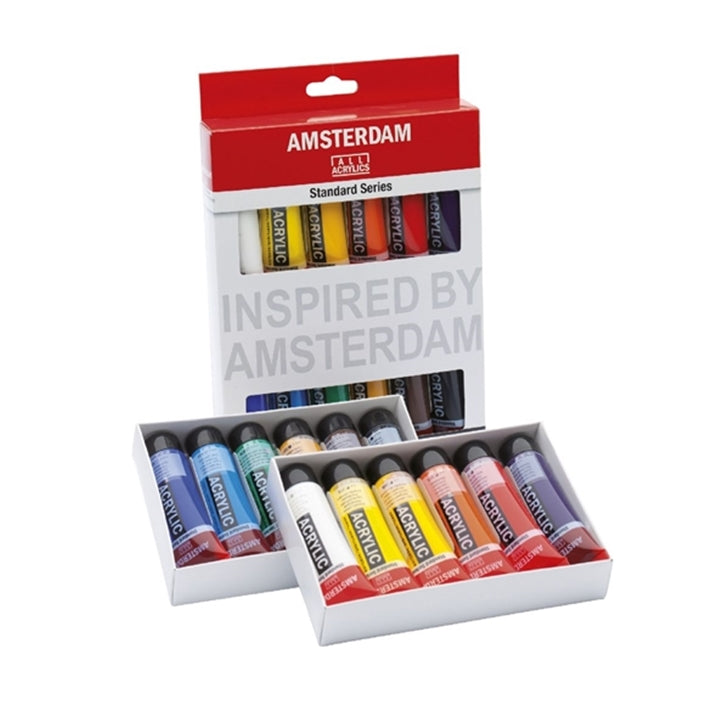set culori acrilice amsterdam standard 12 x 20 ml ro rtl17820412