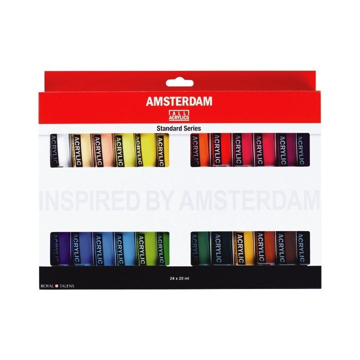 set culori acrilice amsterdam standard series 24x20ml ro rtl17820424