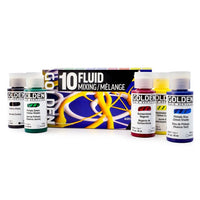 Set culori acrilice GOLDEN Fluid Mixing 10 × 30 ml