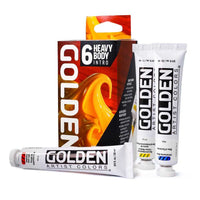 Set culori acrilice GOLDEN Heavy Body Intro 6 x 22 ml