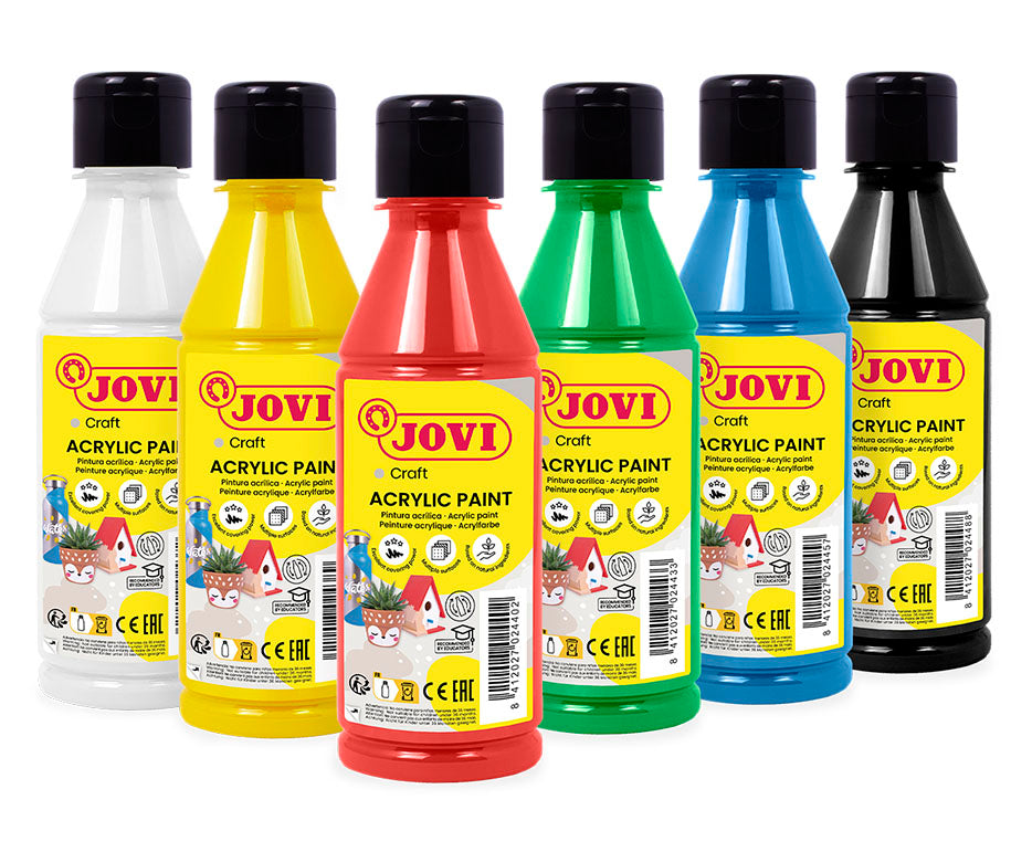 Set culori acrilice JOVI Jovidecor 6 x 250 ml varianta A