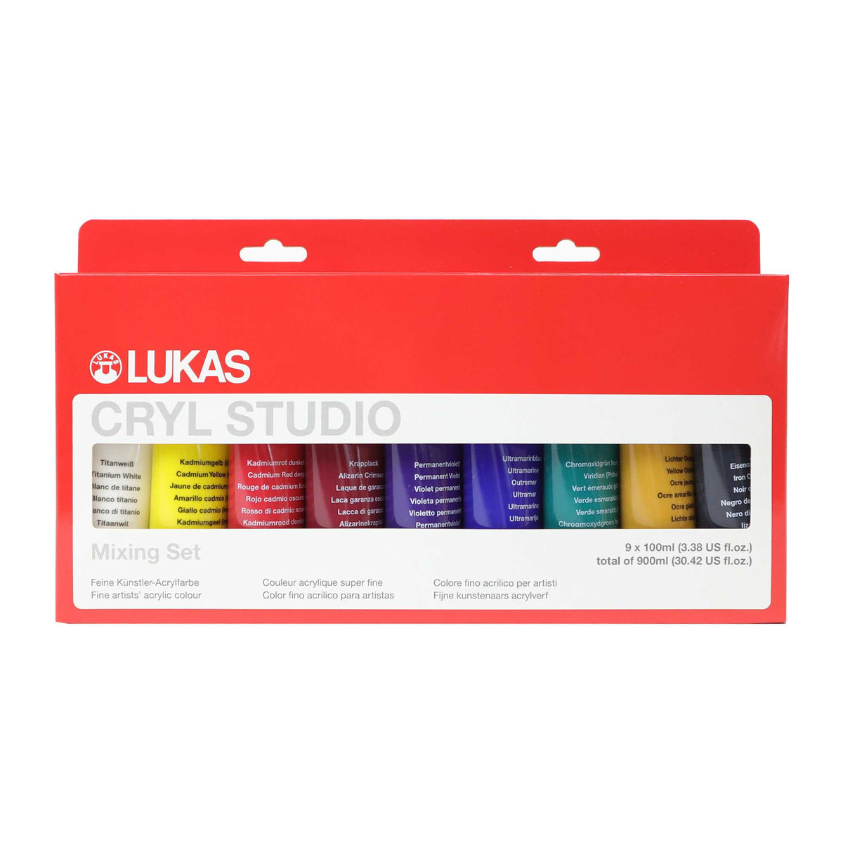 Set culori acrilice LUKAS Cryl Studio 9 x 100 ml – 1