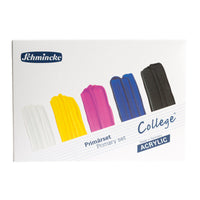 Set culori acrilice Schmincke College Acrylic – 5 x 75 ml, culori primare