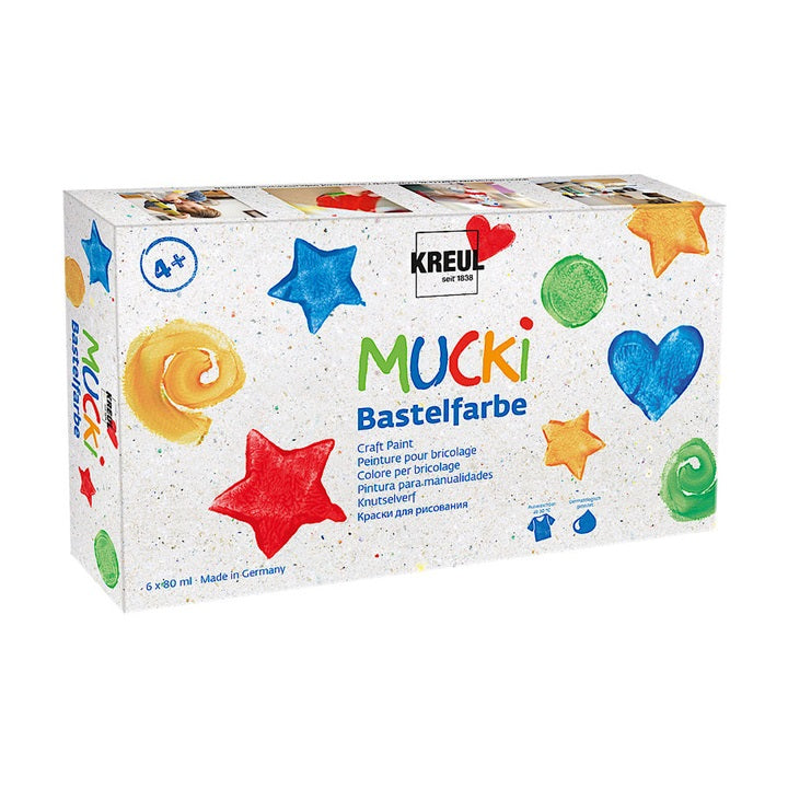 set culori hobby pentru copii mucki 6 x 80 ml ro krl24160
