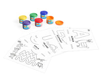 Set culori pentru degete Jovi My First primele vocale 11 buc